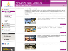 Détails : Service de formation continue de l'Université Paris-Sorbonne