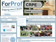 Détails : Institut National ForProf - Préparations au CRPE
